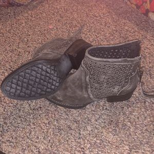 Very Volatile suede booties boutique